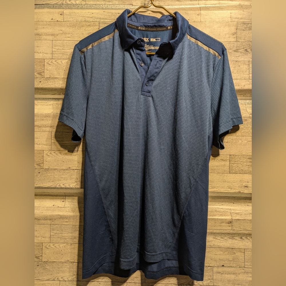 MAX by Michael Strahan Classic Blue Polo Shirt for Men